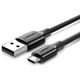 Дата кабель USB 2.0 AM to Micro 5P 0.5m 2A US289 black Ugreen (60135) - зображення 1