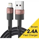 Дата кабель USB 2.0 AM to Lightning 2.0m 2.4A brown Essager (EXCL-XCA12) - изображение 1