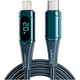 Дата кабель USB-C to Lightning 1.0m 20W Digital Display blue Essager (EXCTL-YD03) - изображение 1