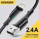 Дата кабель USB 2.0 AM to Lightning 1.0m 2.4A black Essager (EXCL-LS01) - зображення 8