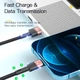 Дата кабель USB 2.0 AM to Lightning 2.0m 2.4A black Essager (EXCL-XCA01) - изображение 5