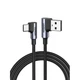 Дата кабель USB 2.0 AM to Type-C 1.0m US176 Both Angled 3A (Black) Ugreen (20856) - зображення 1