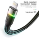 Дата кабель USB 2.0 AM to Lightning 2.0m 2.4A LED black Essager (EXCL-XCDA01) - изображение 2