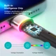 Дата кабель USB 2.0 AM to Lightning 2.0m 2.4A LED black Essager (EXCL-XCDA01) - изображение 3