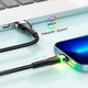 Дата кабель USB 2.0 AM to Lightning 2.0m 2.4A LED black Essager (EXCL-XCDA01) - изображение 9
