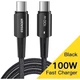 Дата кабель USB-C to USB-C 0.5m 100W black Essager (EXCTT1-CGB01) - изображение 2