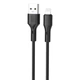 Дата кабель USB 2.0 AM to Lightning 1.0m black XO (NB230_L_Black) - зображення 1