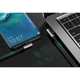 Дата кабель USB 2.0 AM to USB-C 2.0m 3A 90° corner US176 black Ugreen (20857) - зображення 2