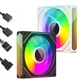 Кулер до корпусу Zezzio PRISM 6 Pro ARGB Black Reverse - зображення 5