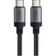 Дата кабель USB-C to USB-C 1.2m 3A aluminum alloy C20-03 Black Acefast (6974316283775) - зображення 1