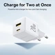 Зарядное устройство Baseus Palm Fast Charger C+U 20W moon white (P10111608213-00) - изображение 6