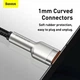 Дата кабель USB 2.0 AM to USB-C 1.0m Cafule Metal 66W black Baseus (CAKF000101) - изображение 6
