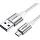 Дата кабель USB 2.0 AM to Micro 5P 2.0m US290 3A 18W Nickel Plating White Ugreen (60153) - изображение 2