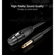 Кабель мультимедійний 6.35mm M to XLR F 2.0m AV131 black Ugreen (20719) - зображення 2