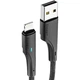 Дата кабель USB 2.0 AM to Lightning 0.25m 2.4A black Essager (EXCL-LSB01) - изображение 1