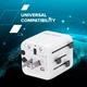 Перехідник Canyon Travel Adapter OnTour One EU/UK/US/AUS White (CNS-TA1005W) - зображення 8