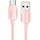 Дата кабель USB 2.0 AM to USB-C 1.0m 100W pink Essager (EXC7A-WL04-P) - изображение 1
