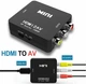 Перехідник HDMI в AV (RCA тюльпан) адаптер. Чорний - зображення 1