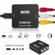 Перехідник HDMI в AV (RCA тюльпан) адаптер. Чорний - зображення 2