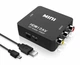 Перехідник HDMI в AV (RCA тюльпан) адаптер. Чорний - зображення 6