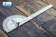 Угольник транспортир SHINWA 180° с линейкой 100 мм нержавеющая сталь точность 1° (31861) - изображение 3