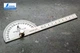 Угольник транспортир SHINWA 180° с линейкой 100 мм нержавеющая сталь точность 1° (31861) - изображение 4