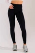 Женские бесшовные леггинсы в рубчик с моделирующим швом Giulia FLEXING LEGGINGS POWER L/XL Black, лосины с эффектом push up, из микрофибры - изображение 2