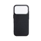 Карбоновый чехол для Apple iPhone 17 Pro, LikeCarbon2 MagCase, Черный, тонкий защитный чехол-панель из поликарбоната с магнитами N52, MagSafe, противоударный, совместим с беспроводной зарядкой, приподнятые края для защиты камеры - изображение 1