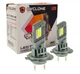 Светодиодные авто LED лампы Cyclone Type-44 Цоколь H7 5000K 12V 50W на комплект! 6700Lm - изображение 1