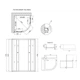 Lidz Latwa SC90x90.SAT.MID.GR Душова кабіна напівкругла, скло тон. 4 мм + Lidz Душовий піддон KAPIELKA - зображення 2