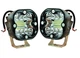 LED фара кругла (2шт) 45W 6000K дальнє світло 12-24V (8x8x4СМ) фари на трактор МТЗ - зображення 1