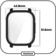 Захисний чохол 2в1 360° Vanfone для Xiaomi Redmi Watch 5 Active, прозорий (VANAX13407) - зображення 8