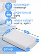 Ортопедична подушка для сну на спині боці memory foam анатомічна ергономічна з ефектом пам’яті комфортна хвилеподібна ортопедичні подушки для шиї хребта підтримки голови спини м’яка гіпоалергенна з бамбуковим чохлом 60×40×11/9см біла - зображення 2