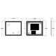 Дзеркало Zerix Mirra MR05-80x70-REVERSE з LED Touch, Anti-fog, димером, регулятором яскравості (ZX6057) ( 26251 ) - изображение 7
