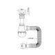 Сифон для кухни Mixxus SK-01-A 1 1/2"x40 с литым выпуском 40*40/50 (MI8190) ( 29130 ) - изображение 2