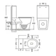 Унитаз-компакт Mixxus BEVEL-0405-R 605х370х800mm, система смыва RIMLESS (MI6728) ( 25207 ) - изображение 4