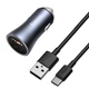 Зарядное устройство Baseus Golden Contactor Pro Quick Charger USB-C+USB QC4.0/PD 40W Dark Gray (TZCCJD-A0G) - изображение 1
