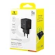 Зарядний пристрій Baseus Palm Fast Charger USB-C+USB 30W Black (P1011160A113-00) - зображення 6