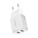 Зарядное устройство Baseus Compact Charger 2xUSB 10.5W White (CCXJ010202) - изображение 5
