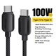 Кабель ESSAGER Breeze USB-C to USB-C PD 100W 5A 3m Black (EXCTT1-WLC01-P) - изображение 2