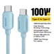 Кабель ESSAGER Breeze USB-C to USB-C PD 100W 5A 2m Blue (EXCTT1-WLA03-P) - изображение 2