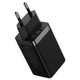 Зарядное устройство Baseus GaN5 Pro 2xUSB-C+USB QC4.0/PD3.0 65W (USB-C 100W Cable) Black (CCGP120201) - изображение 3