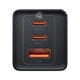 Зарядное устройство Baseus GaN5 Pro 2xUSB-C+USB QC4.0/PD3.0 65W (USB-C 100W Cable) Black (CCGP120201) - изображение 4