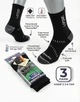 Набор трекинговых носков Lorpen Trekking с Thermolite — 3 пары, черные р.39-44 - изображение 2