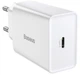 Сетевое зарядное устройство Baseus Speed Mini Quick Charger USB-C 20W White (CCFS-SN02) - изображение 2