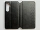 Захисний чохол-книжка WAVE Cubic Rubic Case Black для Samsung Galaxy S25 чорний з матової штучної шкіри зі слотами для карт, магнітна застібка - зображення 3