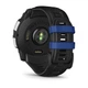 Смарт-годинник Garmin Instinct 3 50mm Solar Whitestone with Black/Bolt Blue Silicone (010-02935-43) - изображение 3