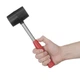 Киянка резиновая, 450 г, 60 мм, черная резина, металлическая ручка INTERTOOL HT-0231 - изображение 5