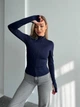 Жіноча еластична кофта на блискавці Uaclothes 42 Темно-синій (like36435-168611364) - изображение 1