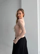 Жіноча еластична кофта на блискавці Uaclothes 42 Бежевий (like36436-168621364) - изображение 3